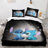 Cartoon Lilo and Stitch Cosplay Bedding Set Duvet Cover Bed Sheets Sets - EBuycos
