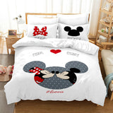 Cartoon Mickey Mouse Bedding Set Duvet Cover Christmas Bed Sheets Sets - EBuycos