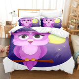 Cartoon Owl Bedding Sets Duvet Covers Comforter Quilt Bed Sheets - EBuycos