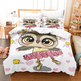 Cartoon Owl Bedding Sets Duvet Covers Quilt Halloween Bed Sheets - EBuycos