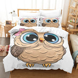 Cartoon Owl Bedding Sets Duvet Covers Quilt Halloween Bed Sheets - EBuycos