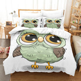 Cartoon Owl Girls Birthday Bedding Sets Duvet Covers Quilt Bed Sheets - EBuycos