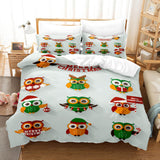 Cartoon Owl Girls Birthday Bedding Sets Duvet Covers Quilt Bed Sheets - EBuycos