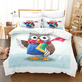 Cartoon Owl Girls Birthday Bedding Sets Duvet Covers Quilt Bed Sheets - EBuycos