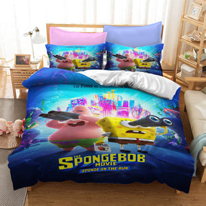 Cartoon SpongeBob SquarePants Bedding Sets Duvet Covers Bed Sheets - EBuycos