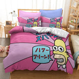 Cartoon The Simpsons Cosplay Bedding Set Duvet Covers Bed Sheets Sets - EBuycos
