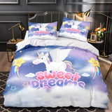 Cartoon Unicorn Bedding Set Quilt Duvet Cover Bedding Sets Kids Gift - EBuycos