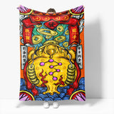 Chinese National Tide Elements Flannel Fleece Throw Blanket Comforter - EBuycos