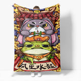 Chinese National Tide Elements Flannel Fleece Throw Cosplay Blanket - EBuycos