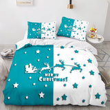 Merry Christmas Bedding Set Duvet Cover Without Filler
