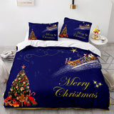 Christmas Santa Claus Bedding Sets Duvet Covers Comforter Bed Sheets - EBuycos