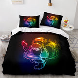 Christmas Script Bedding Sets Full Duvet Covers Comforter Bed Sheets - EBuycos