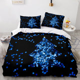 Christmas Script Bedding Sets Full Duvet Covers Comforter Bed Sheets - EBuycos