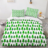 Christmas Script Bedding Sets Full Duvet Covers Comforter Bed Sheets - EBuycos