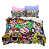 Classic Cartoons Animation 3 Pcs Bedding Sets Duvet Covers Bed Sheets - EBuycos