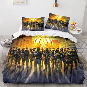 Counter-Strike CS Bedding Set Quilt Duvet Covers Comforter Bed Sheets - EBuycos