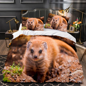Cute Animals Bedding Set Quilt Duvet Covers Comforter Bed Sheets - EBuycos