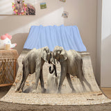 Cute Animals Soft Flannel Fleece Throw Blanket Comforter Bedding Sets - EBuycos
