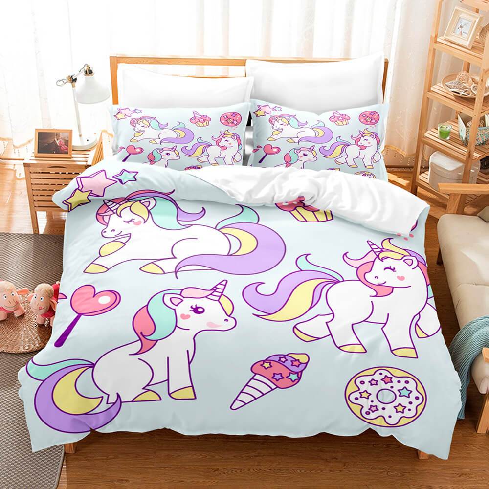 Unicorn Bedding Set Duvet Covers Bed Sets - EBuycos