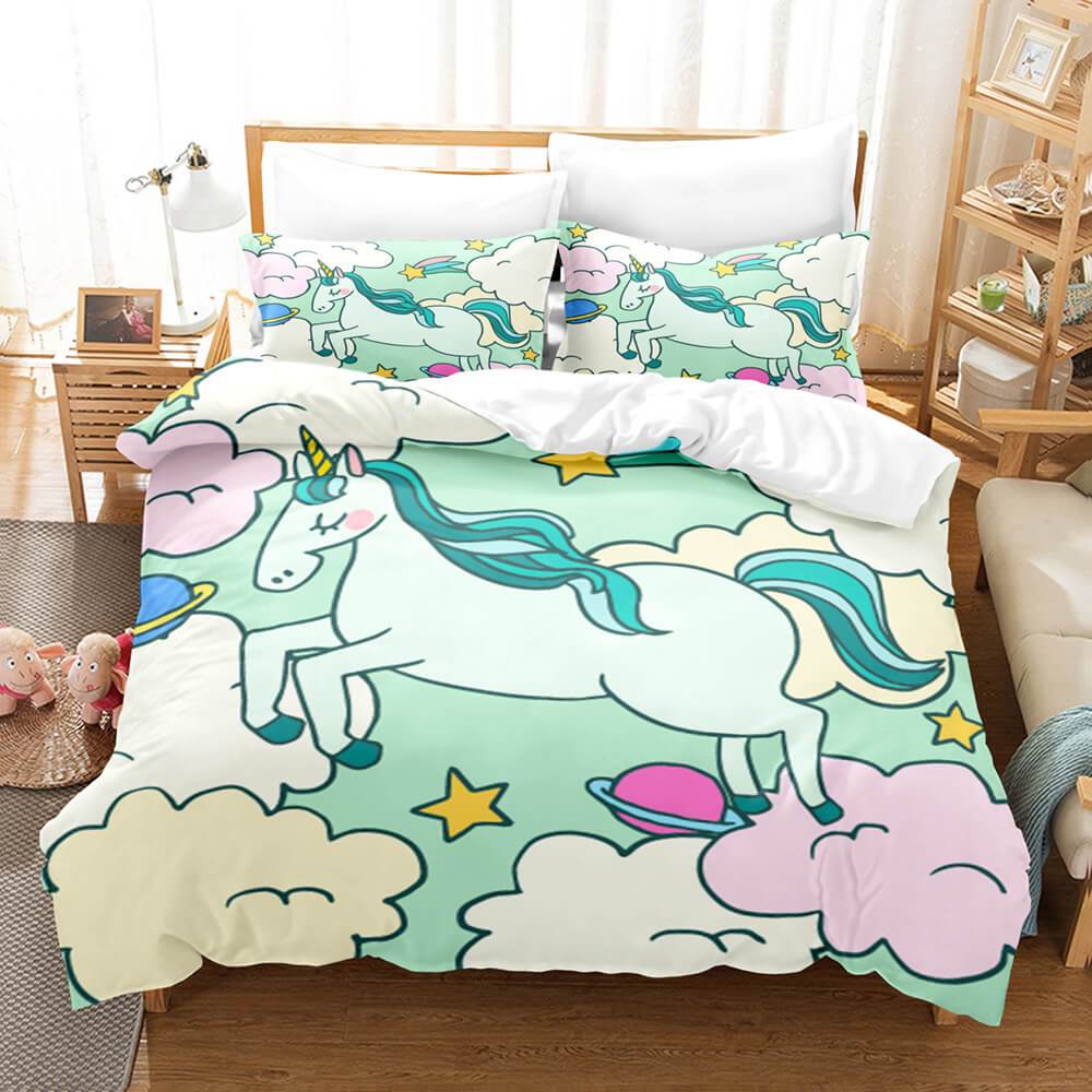 Unicorn Bedding Set Duvet Covers Bed Sets - EBuycos