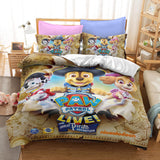 Cute PAW Patrol Cosplay Bedding Set Quilt Duvet Cover Bed Sheets Sets - EBuycos