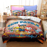 Cute PAW Patrol Cosplay Bedding Set Quilt Duvet Cover Bed Sheets Sets - EBuycos