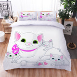 Cute Pet Cat Bedding Set Quilt Cover Without Filler