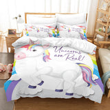 Cute Unicorn 3 Piece Bedding Set Duvet Covers Comforter Bed Sheets - EBuycos