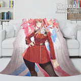 DARLING in the FRANXX Cosplay Flannel Blanket Throw Comforter Sets - EBuycos