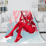 DARLING in the FRANXX Cosplay Flannel Blanket Throw Comforter Sets - EBuycos