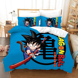 DRAGON BALL GT Cosplay Bedding Sets Duvet Covers Comforter Bed Sheets - EBuycos