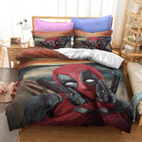 Deadpool 2 Cosplay Bedding Set Duvet Cover Halloween Bed Sheets Sets - EBuycos