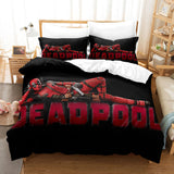 Deadpool Cosplay Bedding Set Comforter Duvet Cover Bed Sheets - EBuycos