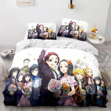 Demon Slayer Bedding Set Cosplay Quilt Cover Without Filler