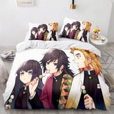 Demon Slayer Bedding Set Cosplay Quilt Cover Without Filler