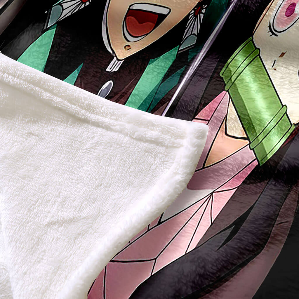 Demon Slayer Blanket Flannel Throw Room Decoration