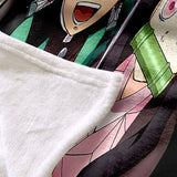 Demon Slayer Blanket Flannel Throw Room Decoration