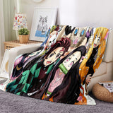 Demon Slayer Blanket Flannel Throw Room Decoration
