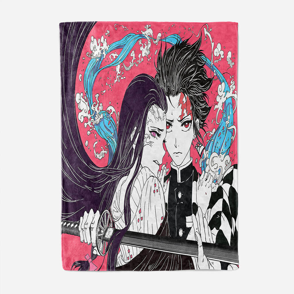 Demon Slayer Blanket Flannel Throw Room Decoration