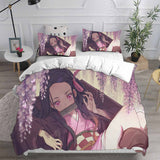 Demon Slayer Kimetsu no Yaiba Bedding Set Duvet Cover Quilt Bed Sets - EBuycos