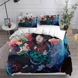 Demon Slayer Kimetsu no Yaiba Bedding Set Duvet Covers Quilt Bed Sets - EBuycos