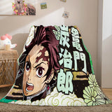 Demon Slayer Cosplay Flannel Fleece Throw Blanket Comforter Sets - EBuycos