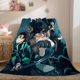 Demon Slayer Flannel Fleece Blanket - EBuycos