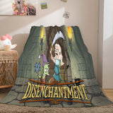 Disenchantment Blanket Flannel Throw Room Decoration
