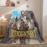 Disenchantment Blanket Flannel Throw Room Decoration