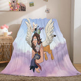 Disenchantment Blanket Flannel Throw Room Decoration