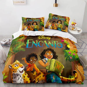 Disney Encanto Bedding Set The Madrigal Family Quilt Duvet Cover Sets - EBuycos
