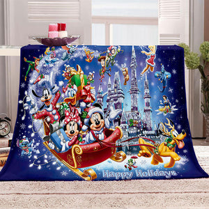 Disney Mickey Mouse Blanket Flannel Throw Room Decoration