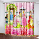 Disney Princess Curtains Cosplay Blackout Window Drapes