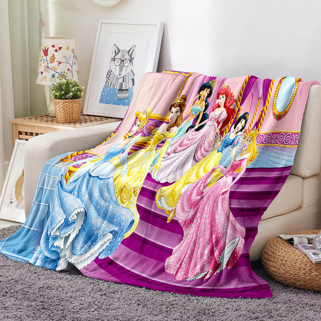 Disney Princess Snow White Blanket Flannel Throw Room Decoration